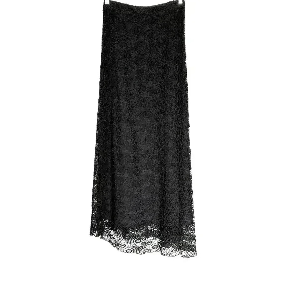 Elaua Kattau Women’s Black Lace Fully Lined Maxi Skirt Size M - Picture 3 of 8